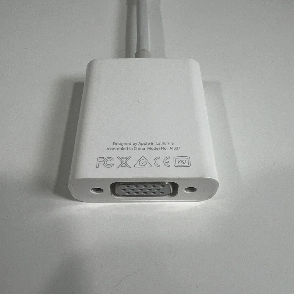 Apple Mini DisplayPort to VGA Adapter White Model A1307